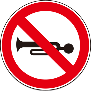 Horn prohibited