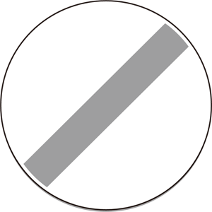 Speed limit ends